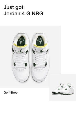 jordan 4 metallic golf